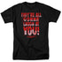 CARRIE/LAUGH AT YOU - S/S ADULT 18/1 - BLACK