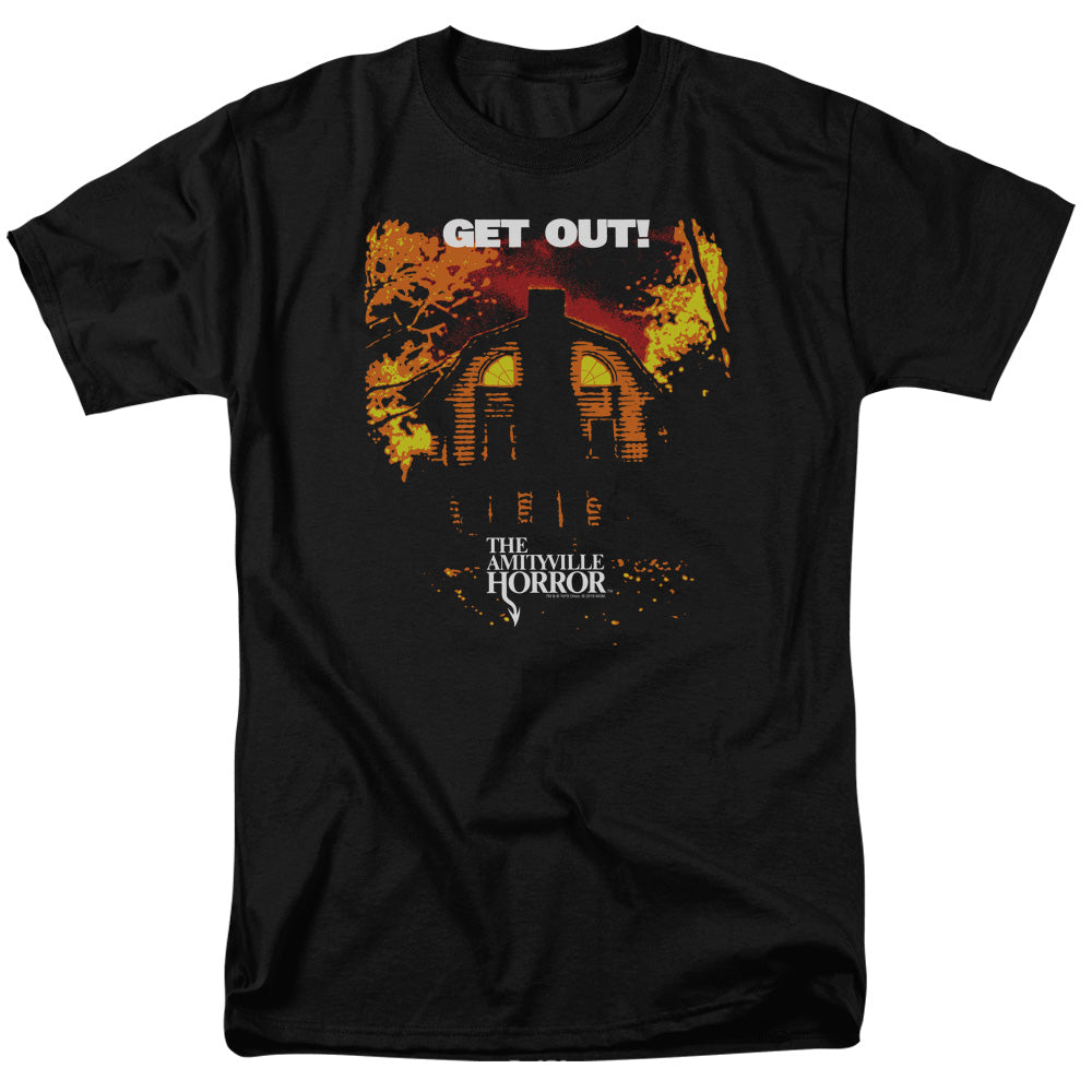 AMITYVILLE HORROR/GET OUT - S/S ADULT 18/1 - BLACK