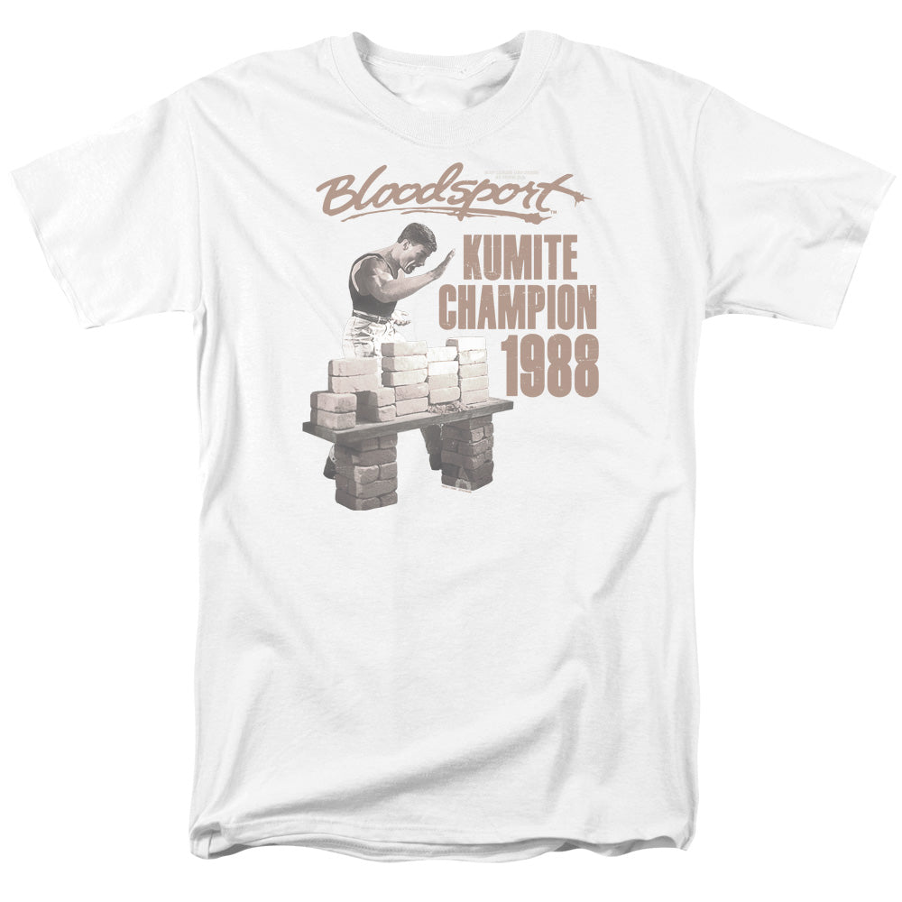 BLOODSPORT/DUX SMASH - S/S ADULT 18/1 - WHITE