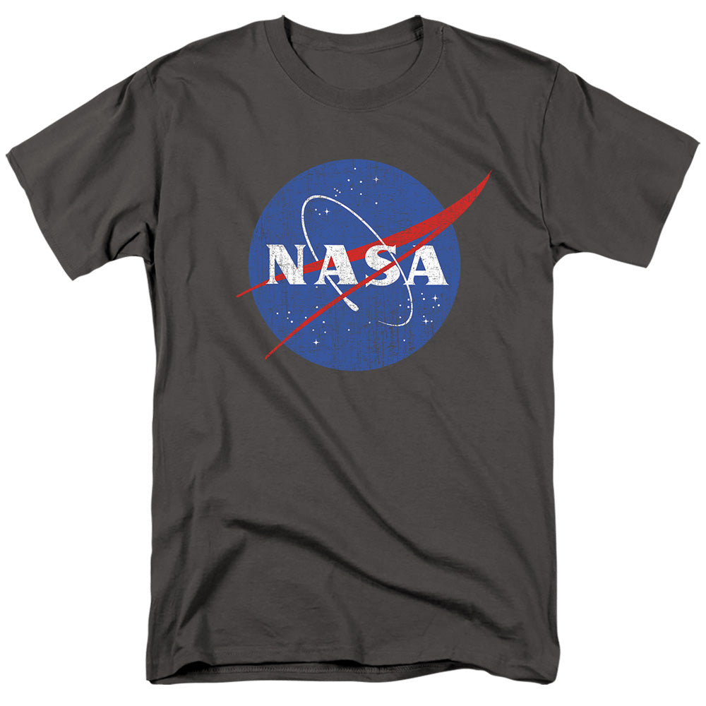 NASA/MEATBALL LOGO DISTRESSED - S/S ADULT 18/1 - CHARCOAL