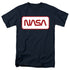NASA/RECTAGULAR WORM LOGO - S/S ADULT 18/1 - NAVY