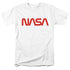 NASA/WORM LOGO - S/S ADULT 18/1 - WHITE