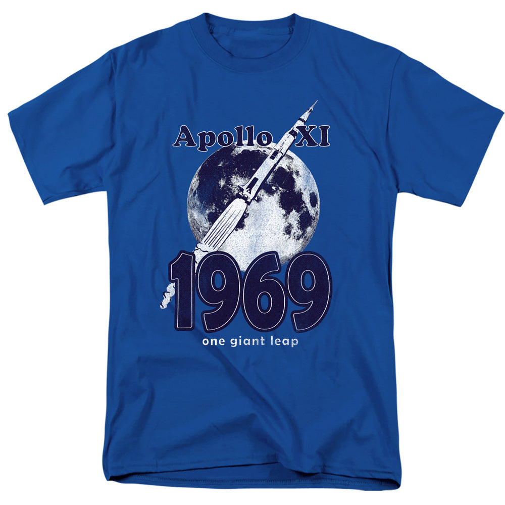 NASA/ONE GIANT LEAP - S/S ADULT 18/1 - ROYAL BLUE