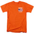 NASA/CADET AMERICAN FLAG - S/S ADULT 18/1 - ORANGE
