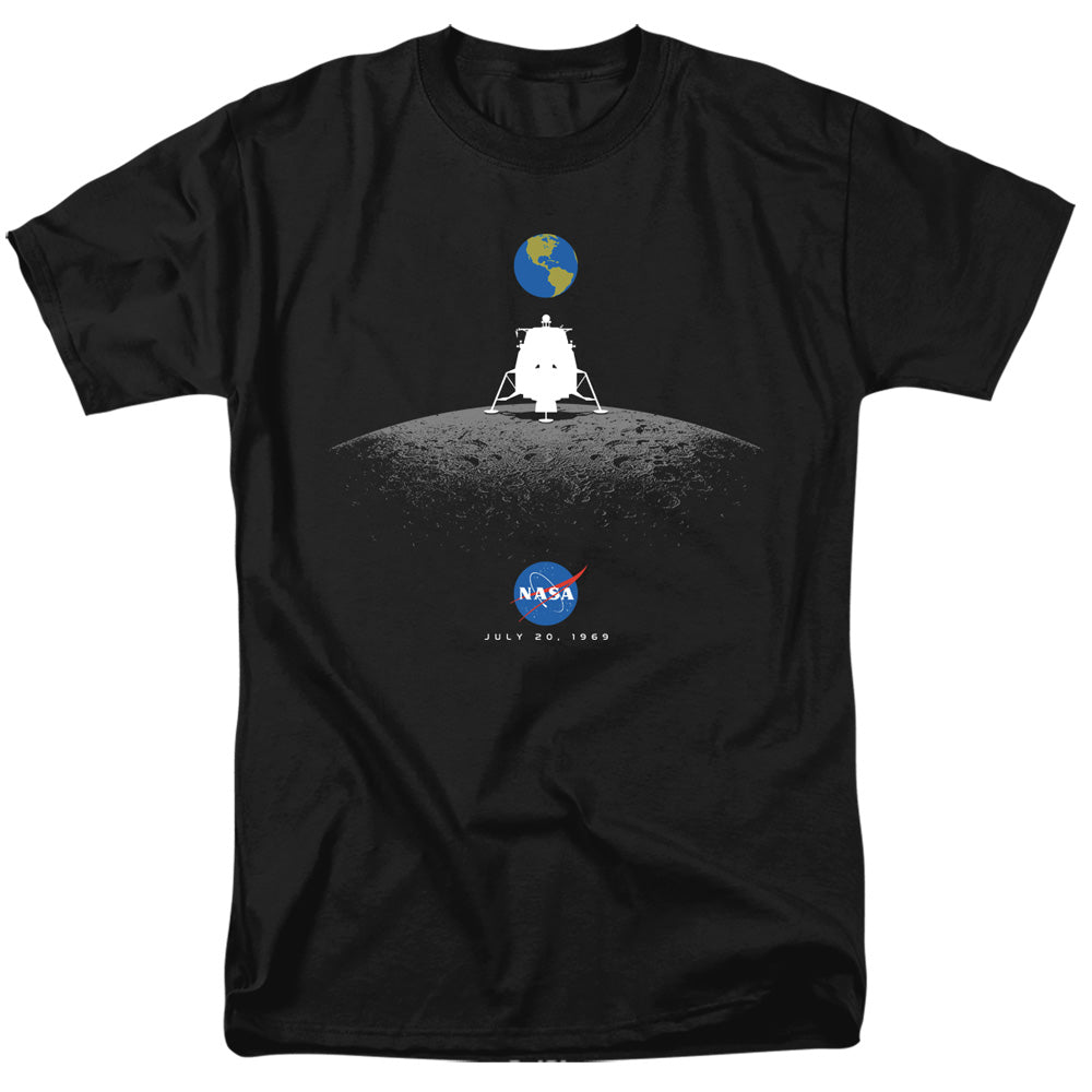 NASA/MOON LANDING SIMPLE - S/S ADULT 18/1 - BLACK