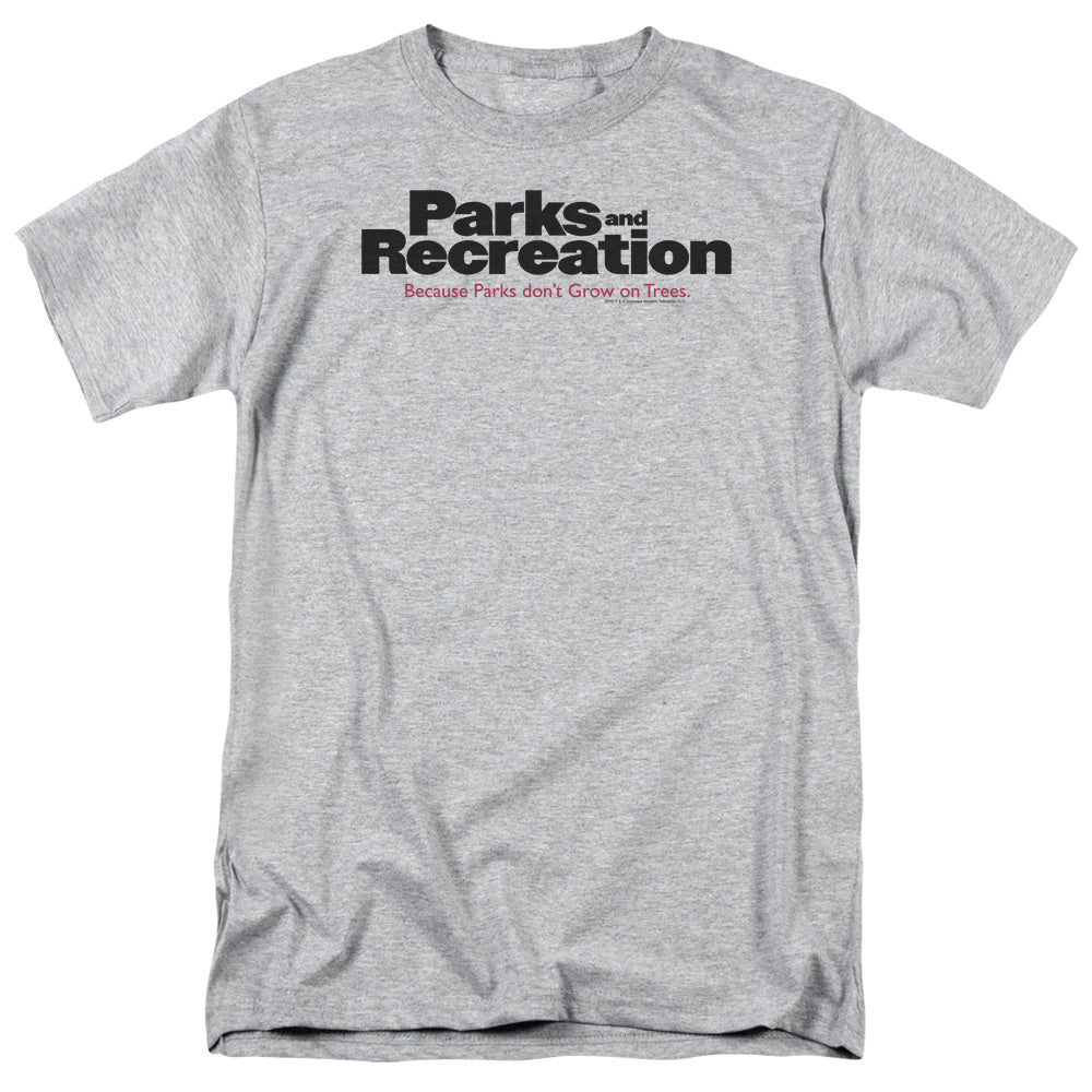 PARKS AND REC/LOGO - S/S ADULT 18/1 - ATHLETIC HEATHER