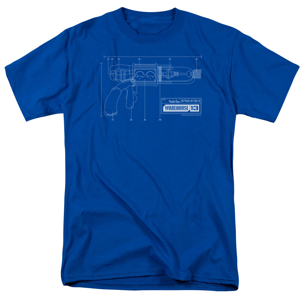 WAREHOUSE 13/TESLA GUN - S/S ADULT 18/1 - ROYAL BLUE