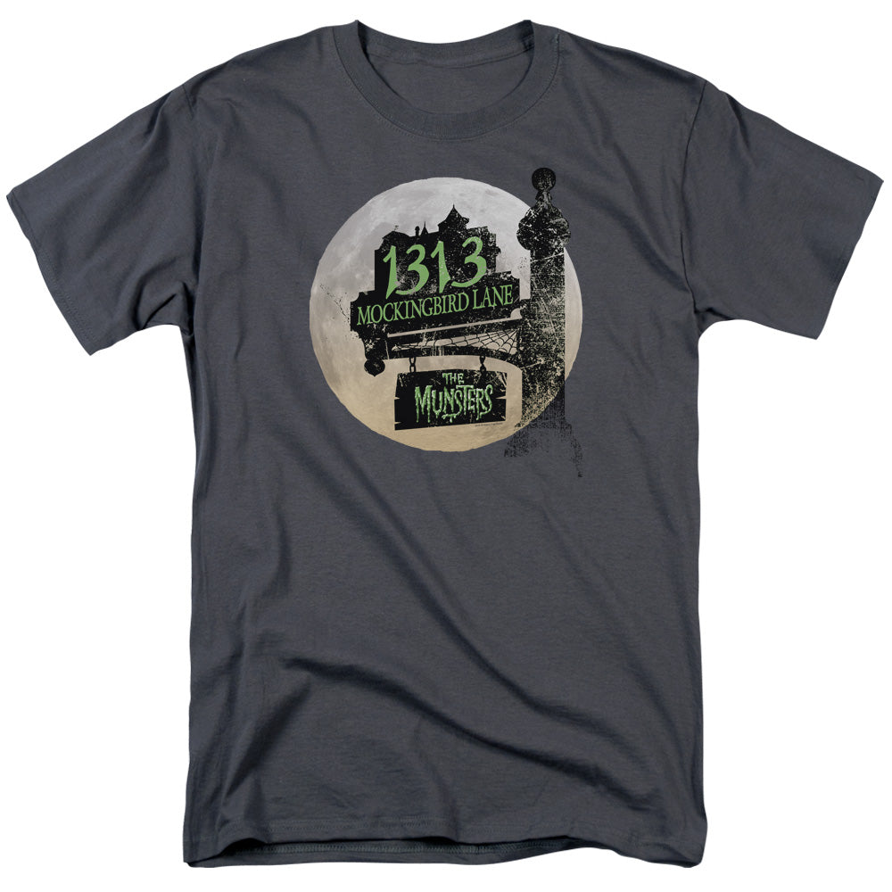 THE MUNSTERS/MOONLIT ADDRESS - S/S ADULT 18/1 - CHARCOAL