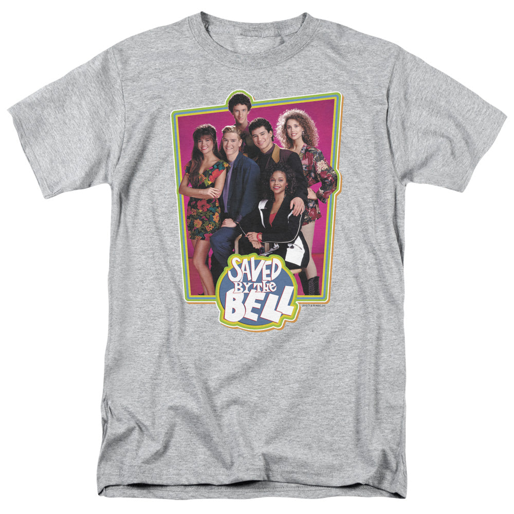 SAVED BY THE BELL/SAVED CAST - S/S ADULT 18/1 - ATHLETIC HEATHER