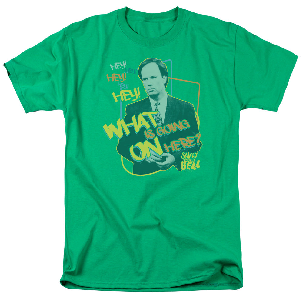 SAVED BY THE BELL/MR. BELDING - S/S ADULT 18/1 - KELLY GREEN
