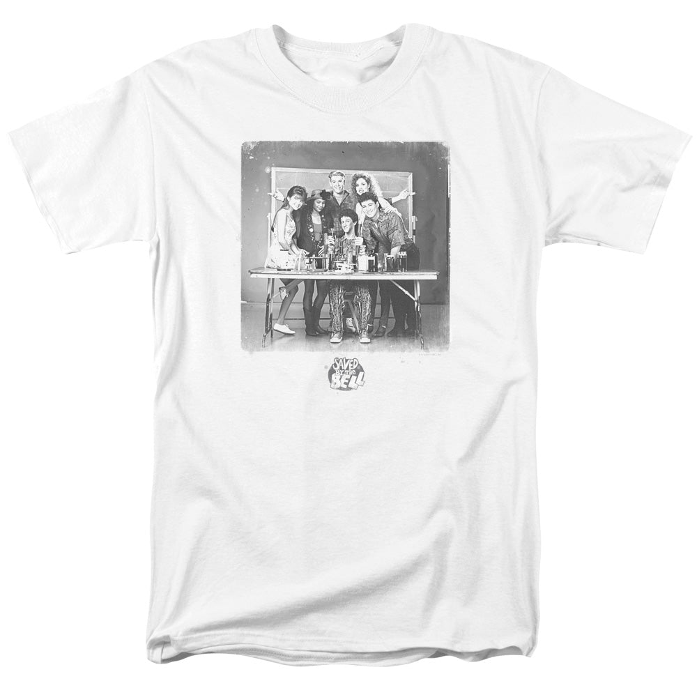 SAVED BY THE BELL/CLASS PHOTO - S/S ADULT 18/1 - WHITE