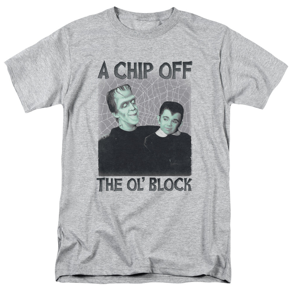 THE MUNSTERS/CHIP - S/S ADULT 18/1 - ATHLETIC HEATHER
