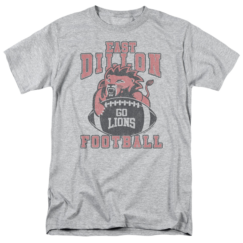 FRIDAY NIGHT LIGHTS/GO LIONS - S/S ADULT 18/1 - ATHLETIC HEATHER