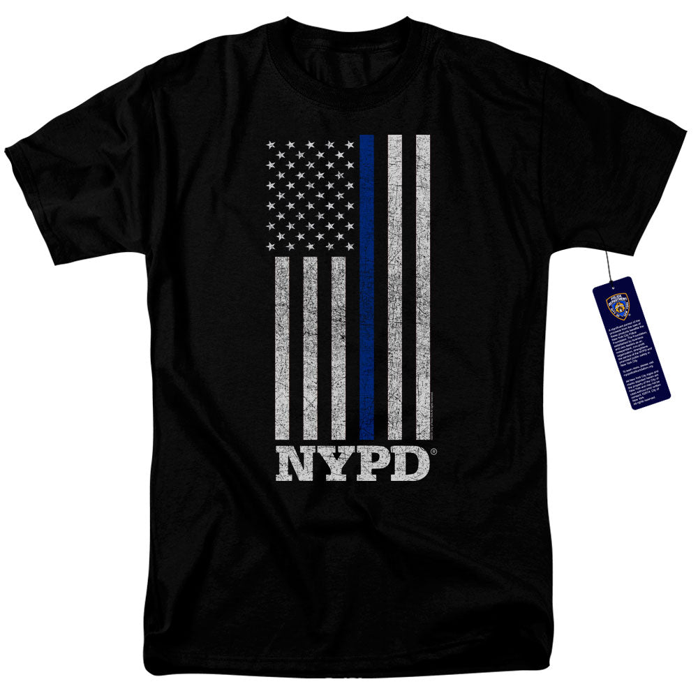 NEW YORK CITY/THIN BLUE LINE - S/S ADULT 18/1 - BLACK