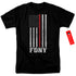 NEW YORK CITY/THIN RED LINE - S/S ADULT 18/1 - BLACK