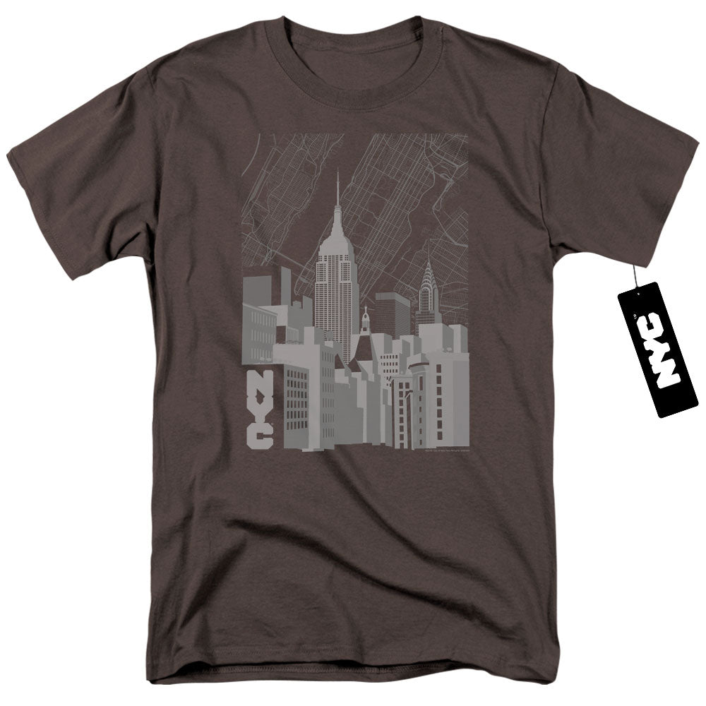 NEW YORK CITY/MANHATTAN MONOCHROME - S/S ADULT 18/1 - CHARCOAL