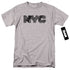 NEW YORK CITY/NYC MAP FILL - S/S ADULT 18/1 - ATHLETIC HEATHER
