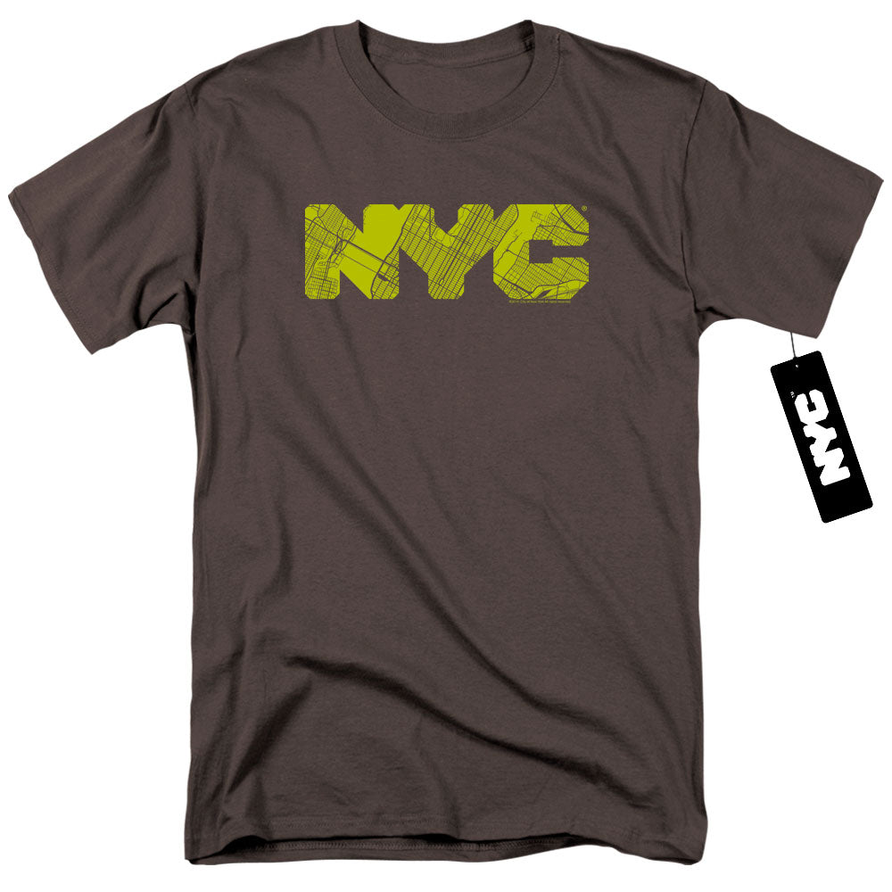 NEW YORK CITY/NYC MAP FILL - S/S ADULT 18/1 - CHARCOAL