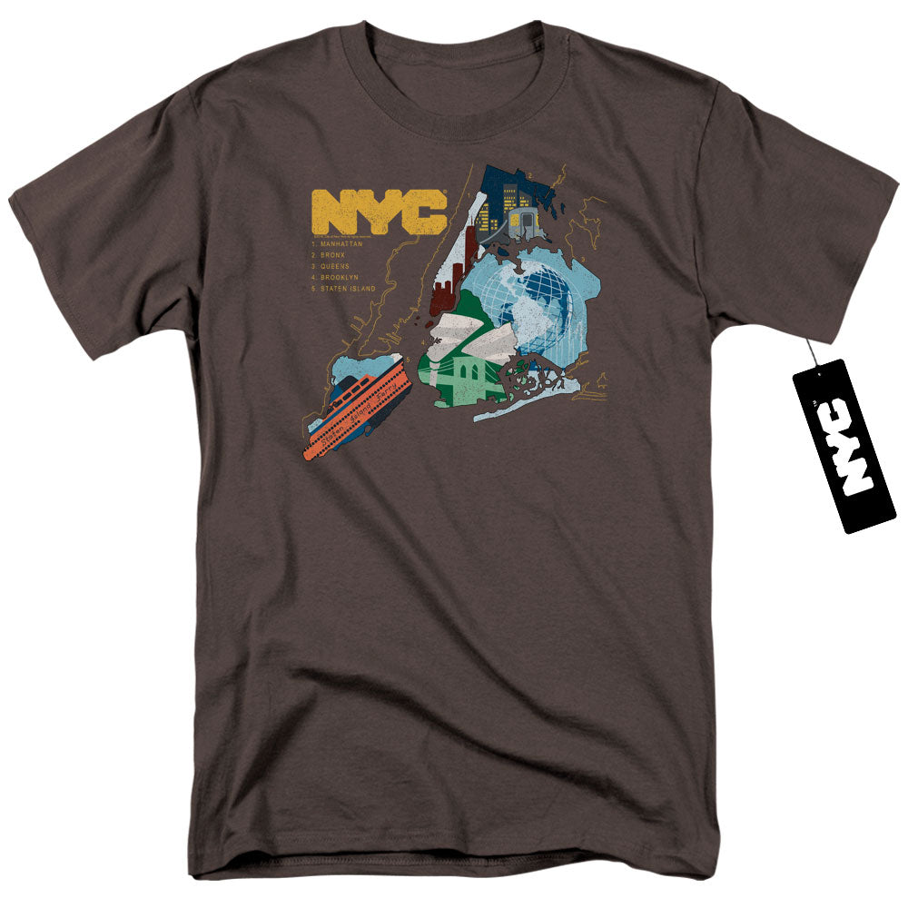 NEW YORK CITY/FIVE BOROUGHS - S/S ADULT 18/1 - CHARCOAL