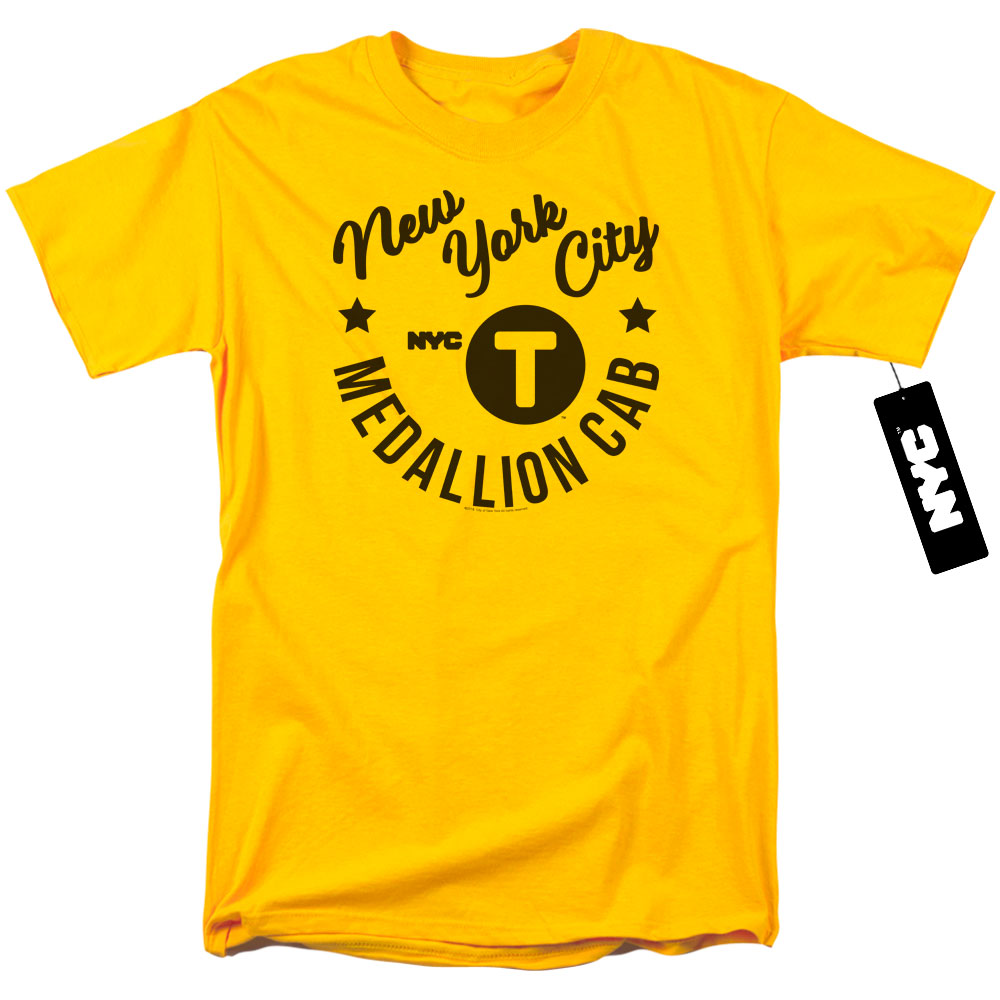 NEW YORK CITY/NYC HIPSTER TAXI TEE - S/S ADULT 18/1 - YELLOW