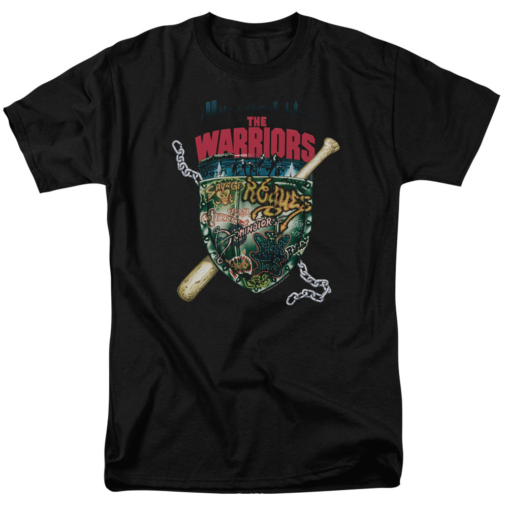 WARRIORS/SHIELD - S/S ADULT 18/1 - BLACK