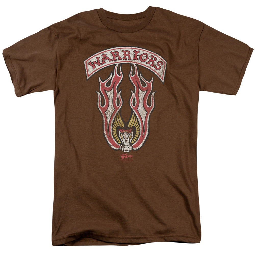 WARRIORS/EMBLEM - S/S ADULT 18/1 - COFFEE