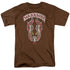 WARRIORS/EMBLEM - S/S ADULT 18/1 - COFFEE