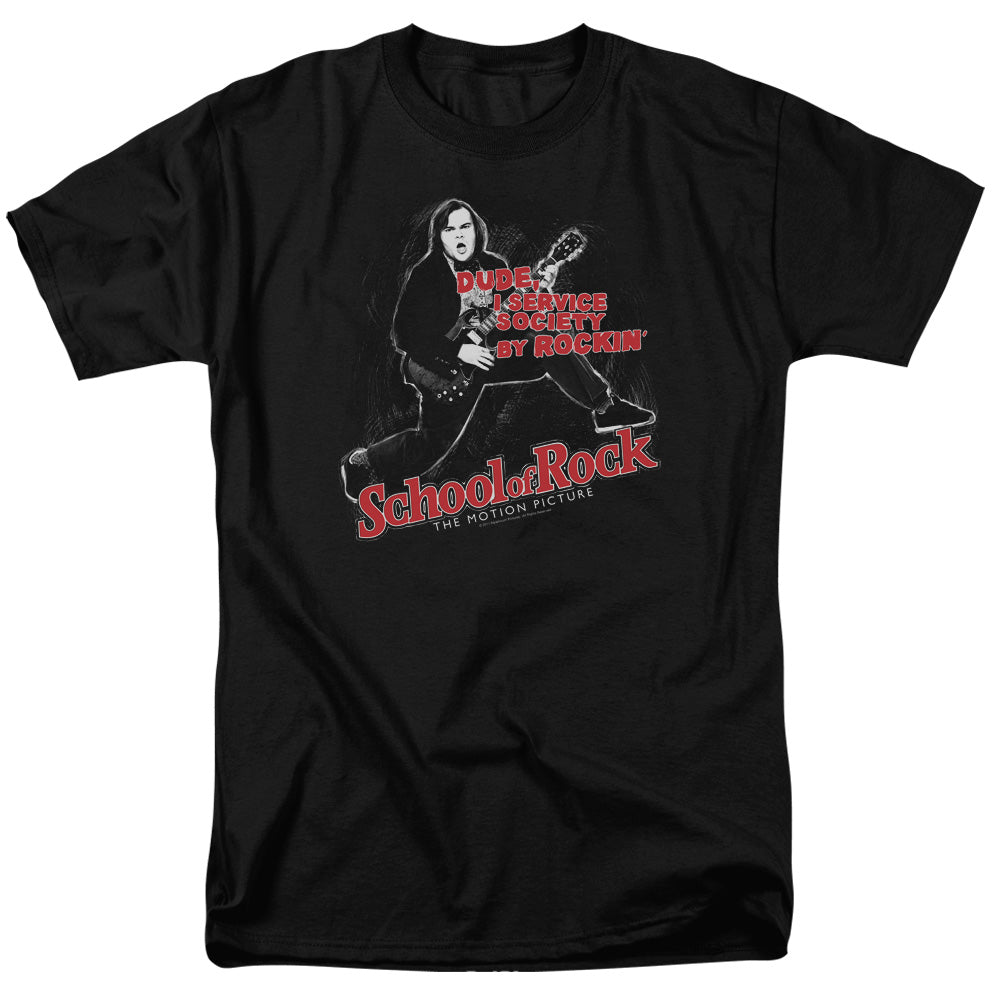 SCHOOL OF ROCK/ROCKIN - S/S ADULT 18/1 - BLACK
