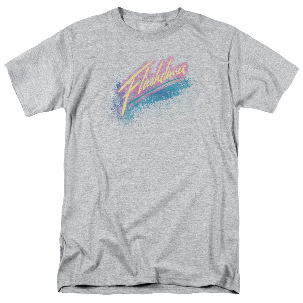 FLASHDANCE/SPRAY LOGO - S/S ADULT 18/1 - ATHLETIC HEATHER