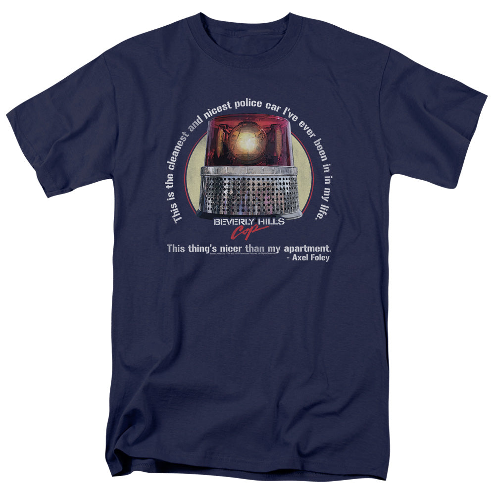 BEVERLY HILLS COP/NICEST POLICE CAR - S/S ADULT 18/1 - NAVY