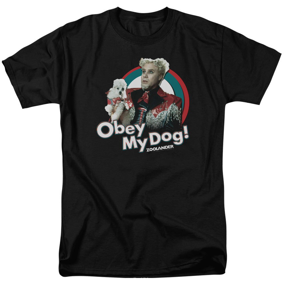 ZOOLANDER/OBEY MY DOG - S/S ADULT 18/1 - BLACK