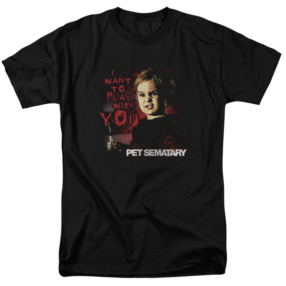 PET SEMATARY/I WANT TO PLAY - S/S ADULT 18/1 - BLACK