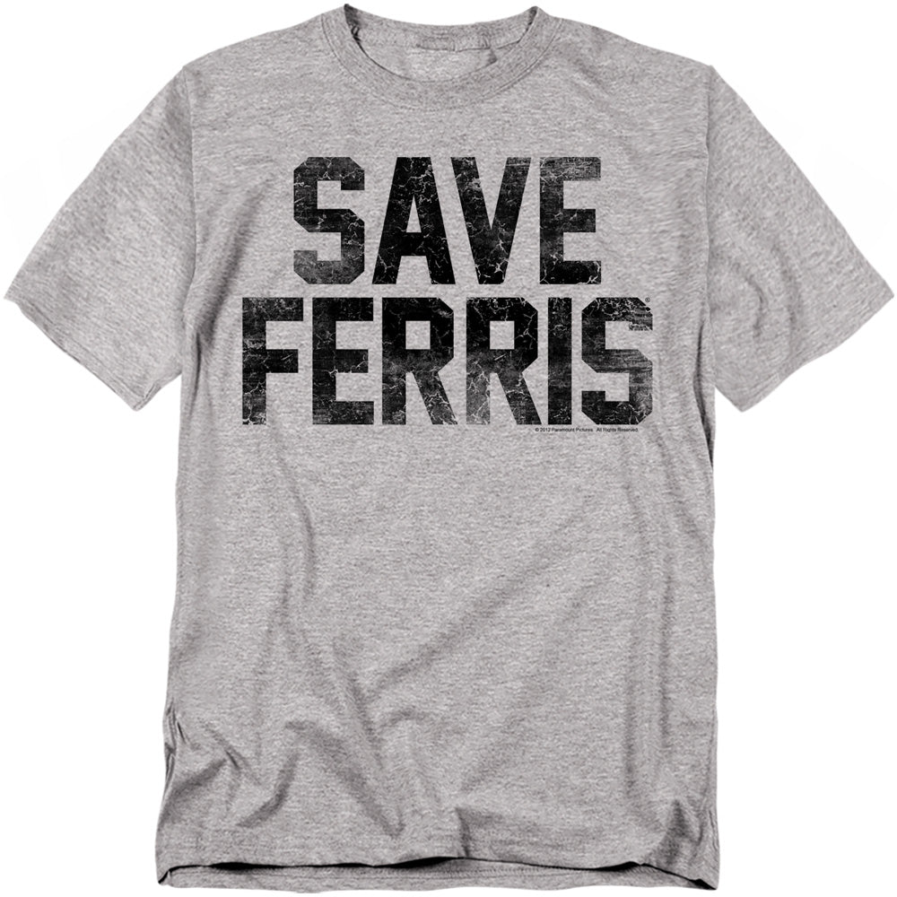 FERRIS BUELLER/SAVE FERRIS - S/S ADULT 18/1 - ATHLETIC HEATHER