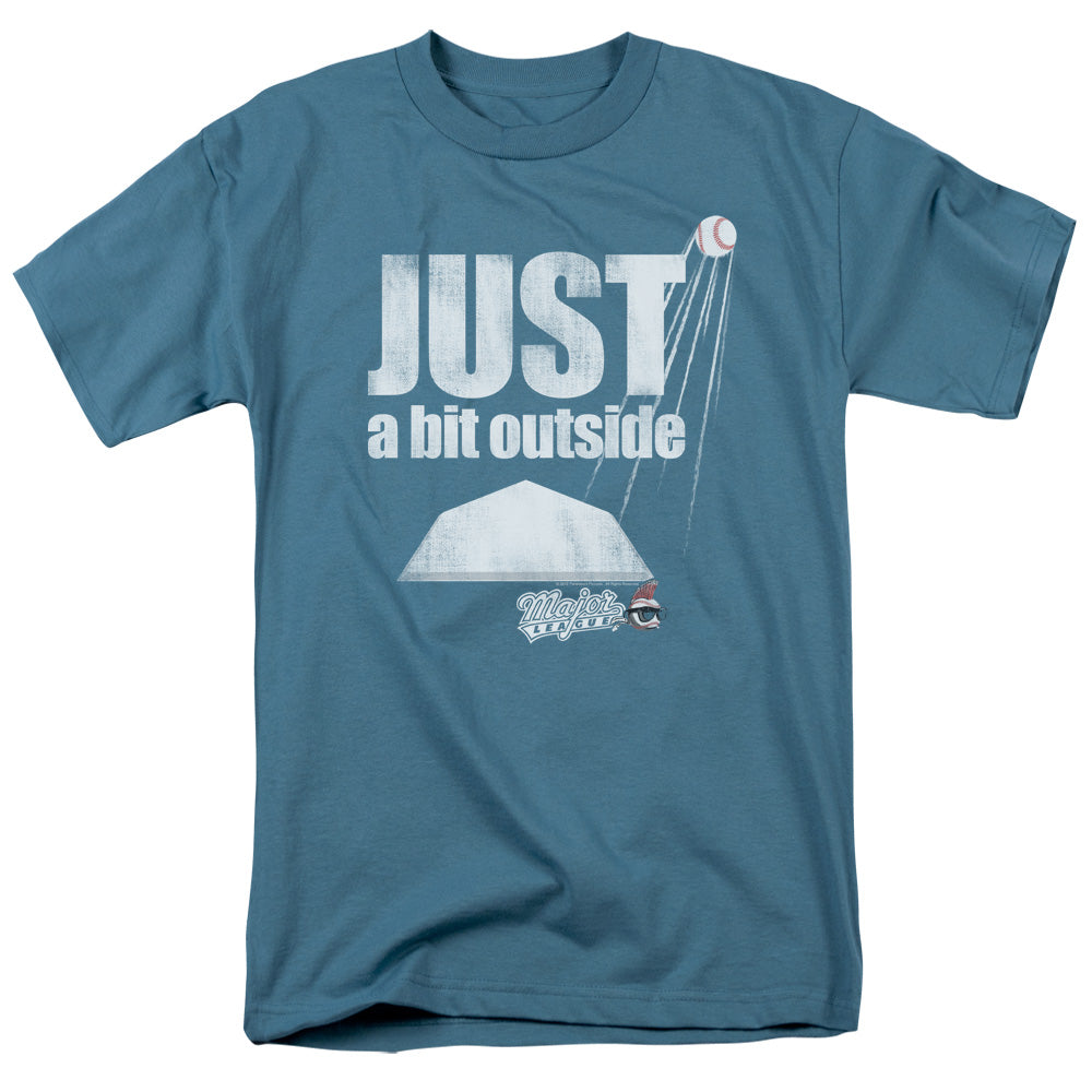 MAJOR LEAGUE/JUST A BIT OUTSIDE - S/S ADULT 18/1 - SLATE