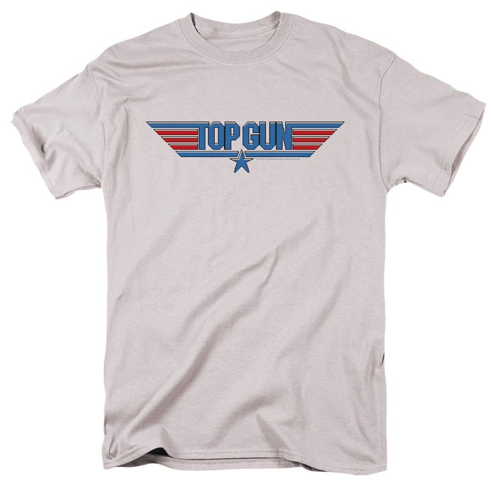 TOP GUN/8 BIT LOGO - S/S ADULT 18/1 - SILVER