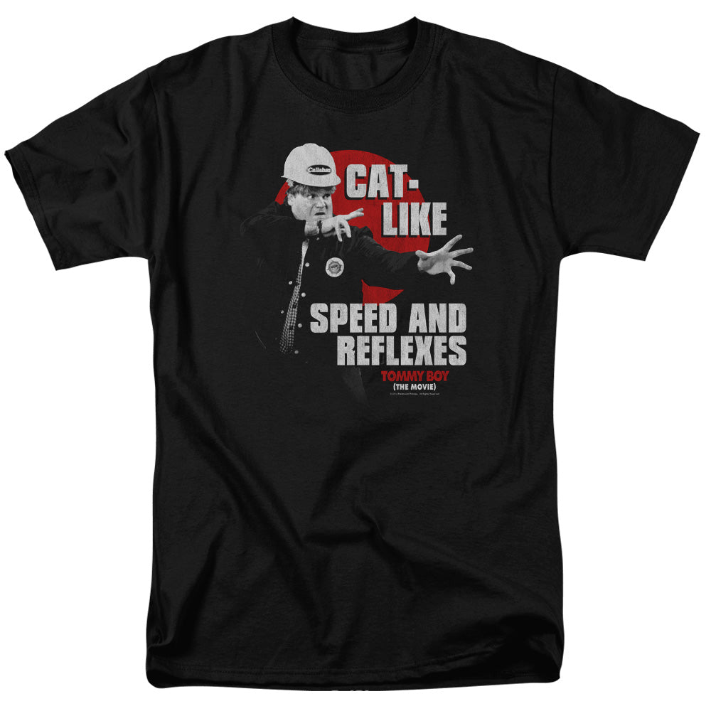 TOMMY BOY/CAT LIKE - S/S ADULT 18/1 - BLACK