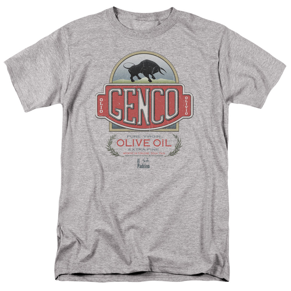 THE GODFATHER/GENCO OLIVE OIL - S/S ADULT 18/1 - ATHLETIC HEATHER