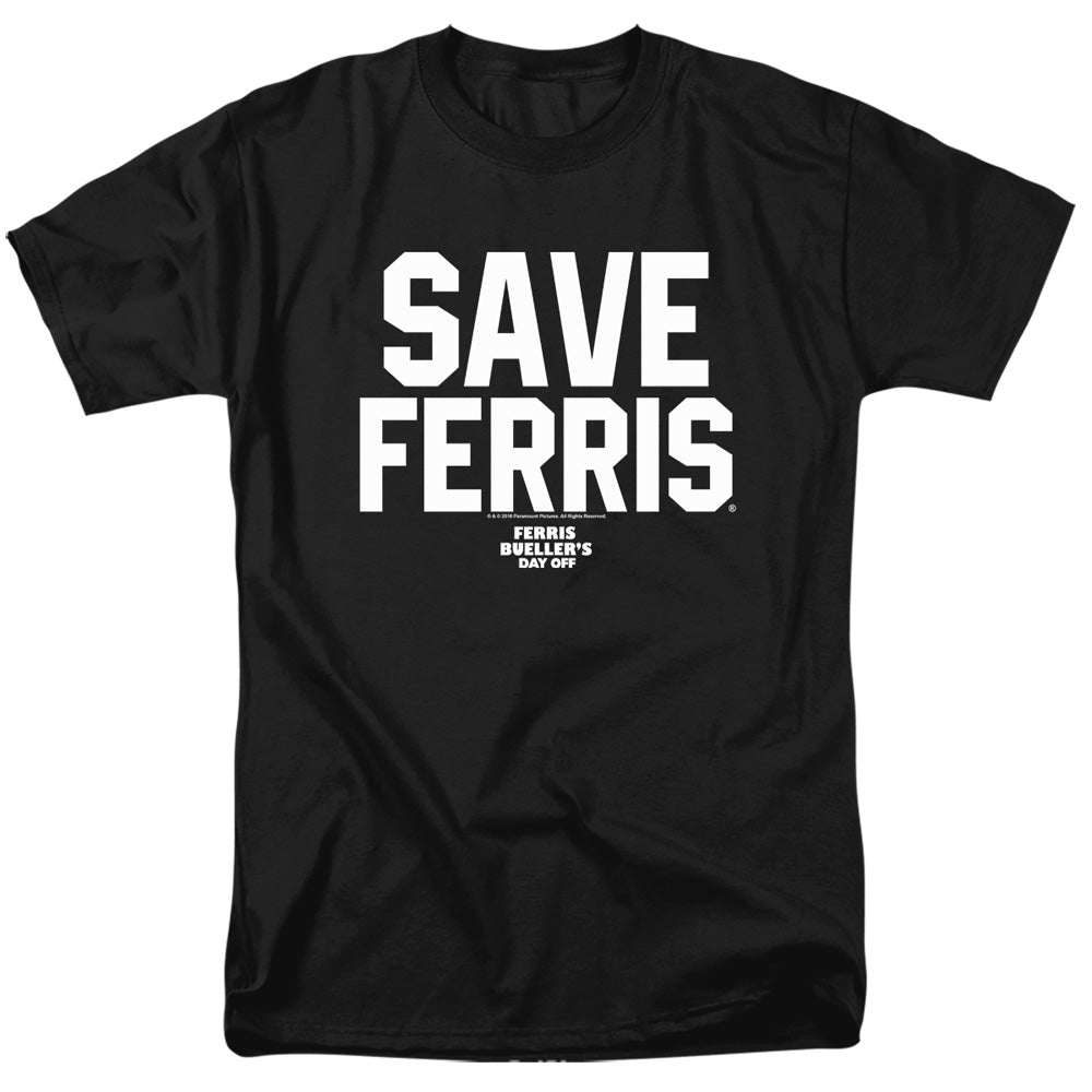 FERRIS BUELLER/SAVE FERRIS - S/S ADULT 18/1 - BLACK