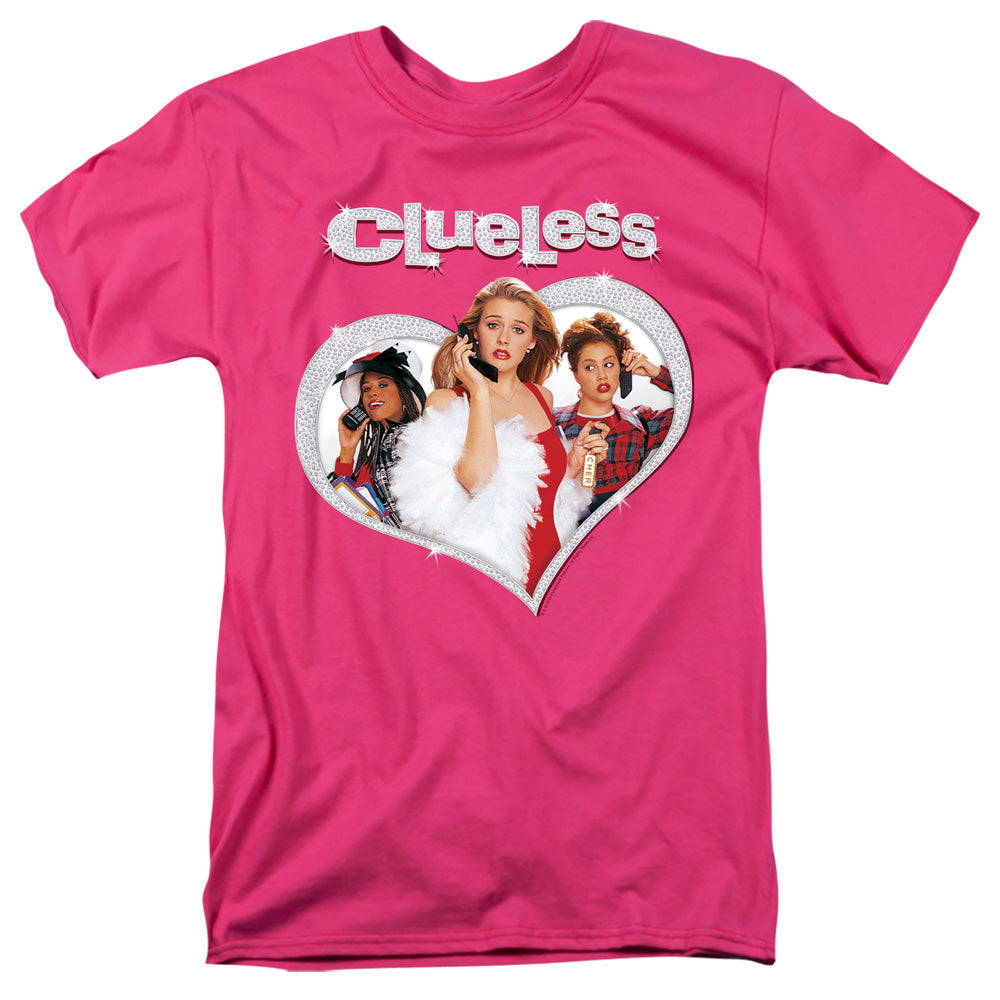 CLUELESS/CLUELESS HEART - S/S ADULT 18/1 - HOT PINK