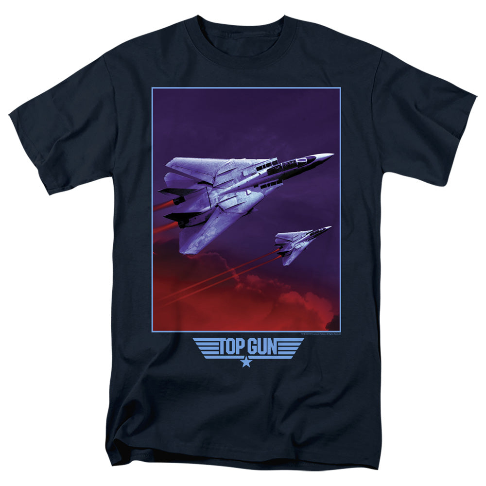 TOP GUN/CLOUDS - S/S ADULT 18/1 - NAVY