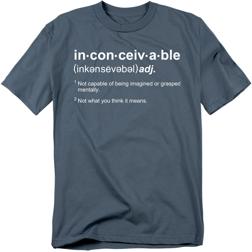 PRINCESS BRIDE/DEFINITION - S/S ADULT 18/1 - SLATE