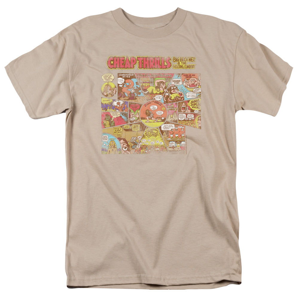 BIG BROTHER AND THE HOLDING COMPANY/CHEAP THRILLS - S/S ADULT 18/1 - SAND