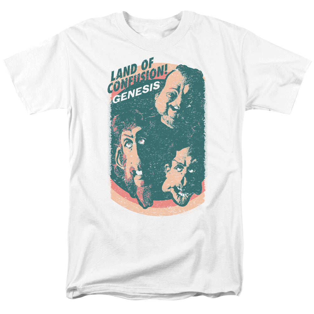 GENESIS/LAND OF CONFUSION - S/S ADULT 18/1 - WHITE