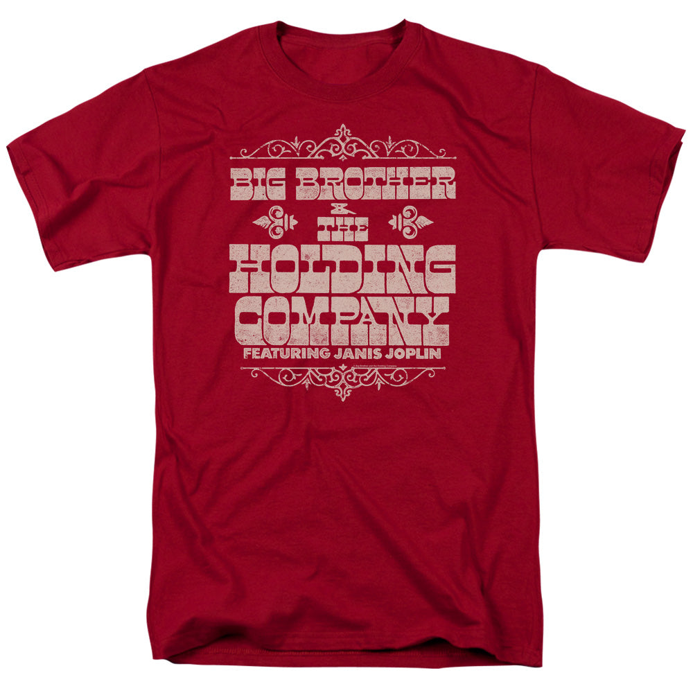 BIG BROTHER AND THE HOLDING COMPANY/FAT BOTTOM TEXT - S/S ADULT 18/1 - CARDINAL