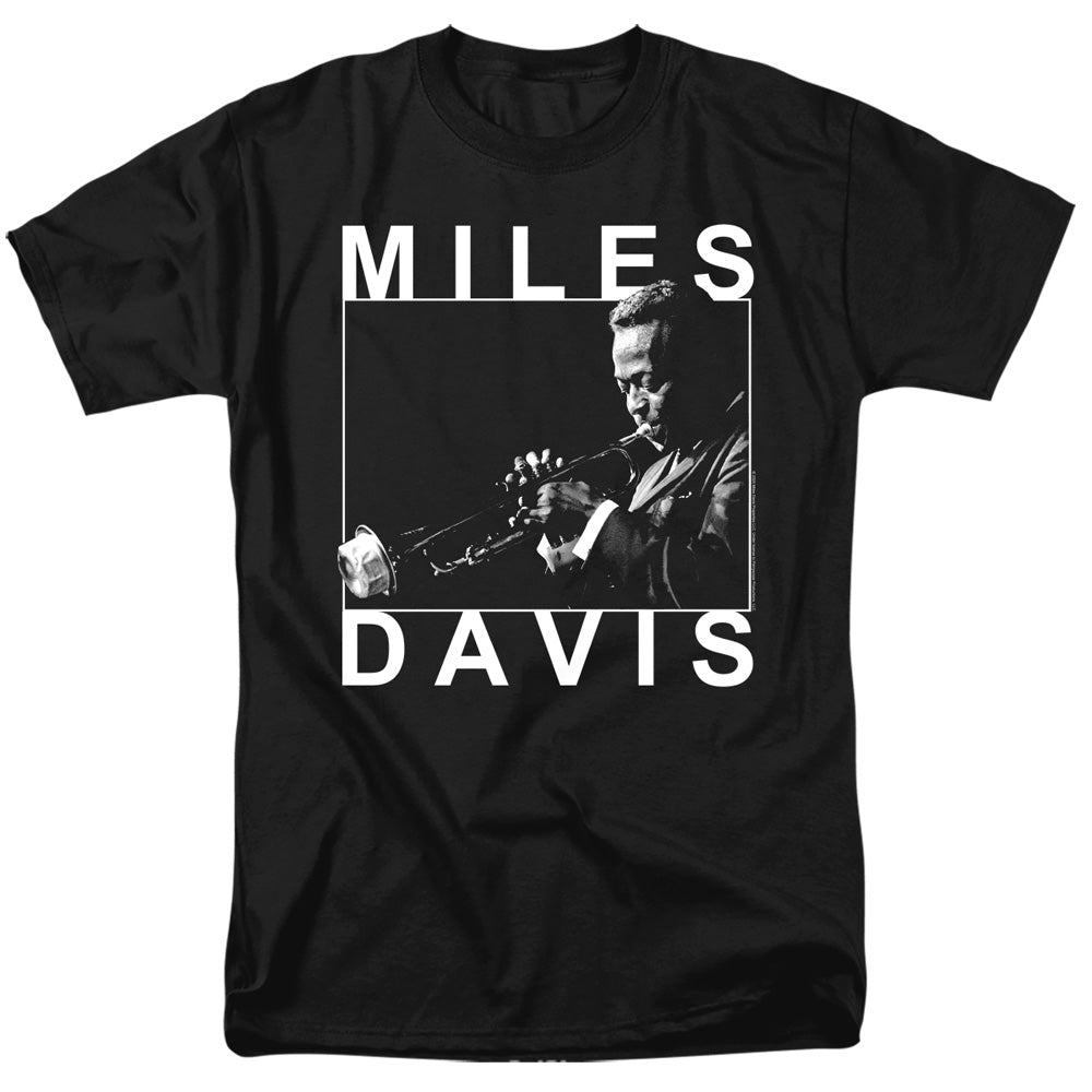MILES DAVIS/MONOCHROME - S/S ADULT 18/1 - BLACK