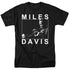 MILES DAVIS/MONOCHROME - S/S ADULT 18/1 - BLACK