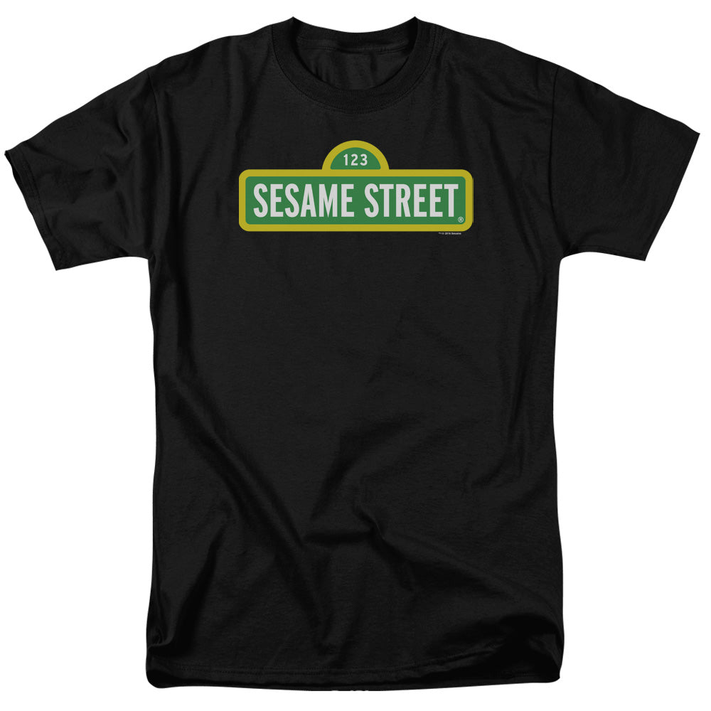 SESAME STREET/LOGO - S/S ADULT 18/1 - BLACK