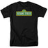 SESAME STREET/LOGO - S/S ADULT 18/1 - BLACK