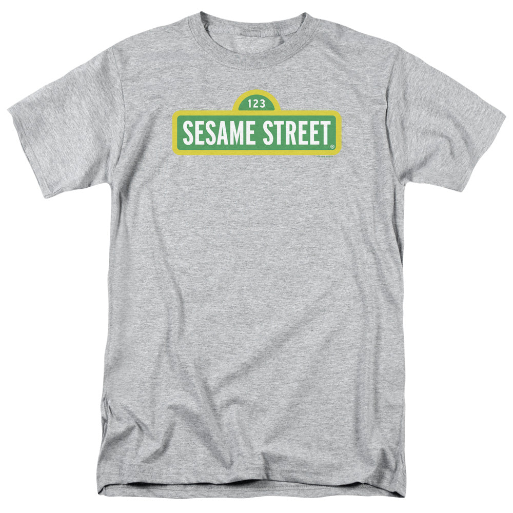 SESAME STREET/LOGO - S/S ADULT 18/1 - ATHLETIC HEATHER