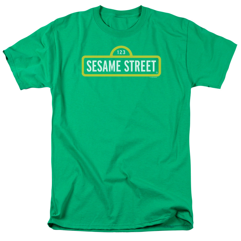 SESAME STREET/LOGO - S/S ADULT 18/1 - KELLY GREEN